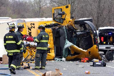 Truck vs. School Bus- Rt 100